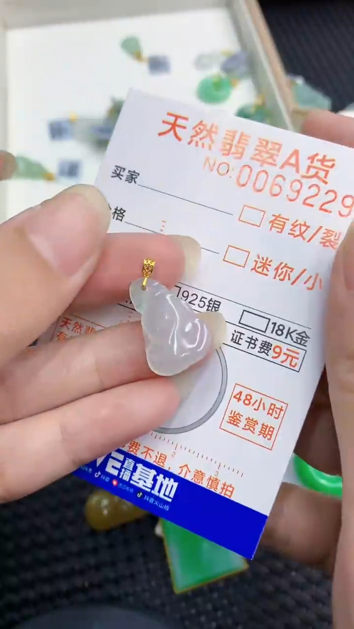 【闪购商品】翡翠颈饰18K金镶嵌            8