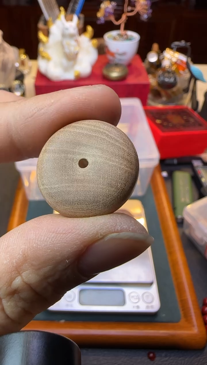 【闪购商品】檀香木手串/手链老山檀平安扣一个25mm
