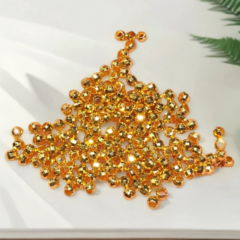 5mm爆闪镭射珠18K.diy配件（拍满十送一颗）