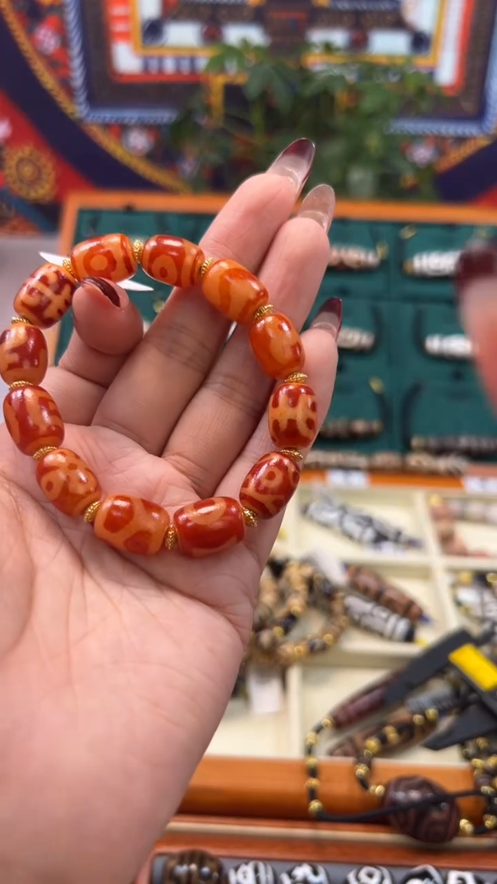 玛瑙/玉髓（覆膜）颈饰合金4.（微瑕）