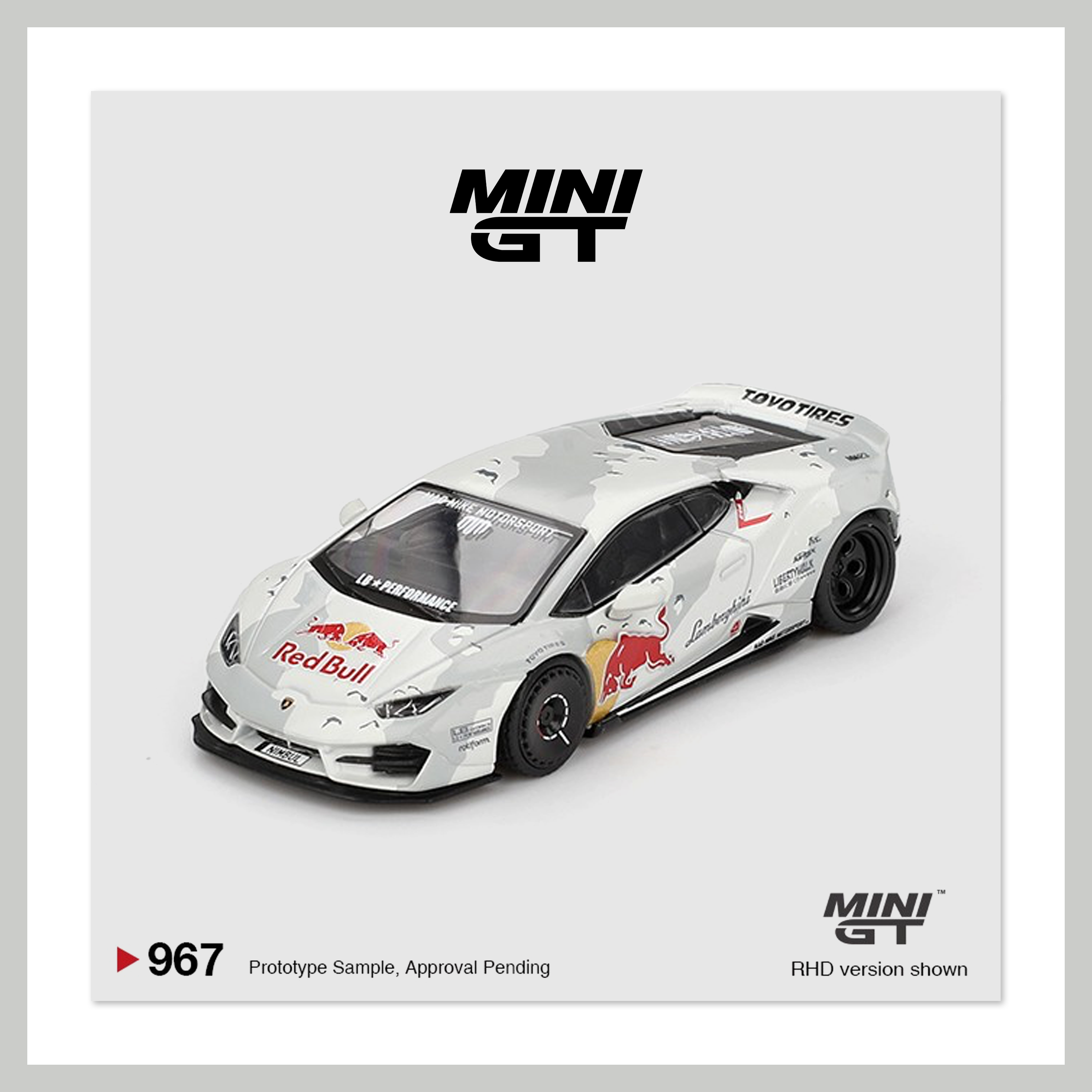 MiniGT [967]兰博基尼 红牛 LBWK 飓风小牛 1:64合金车模