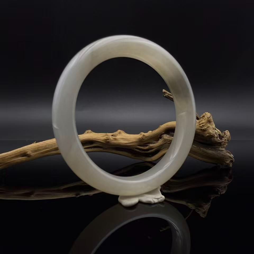 和田玉烟紫--手镯