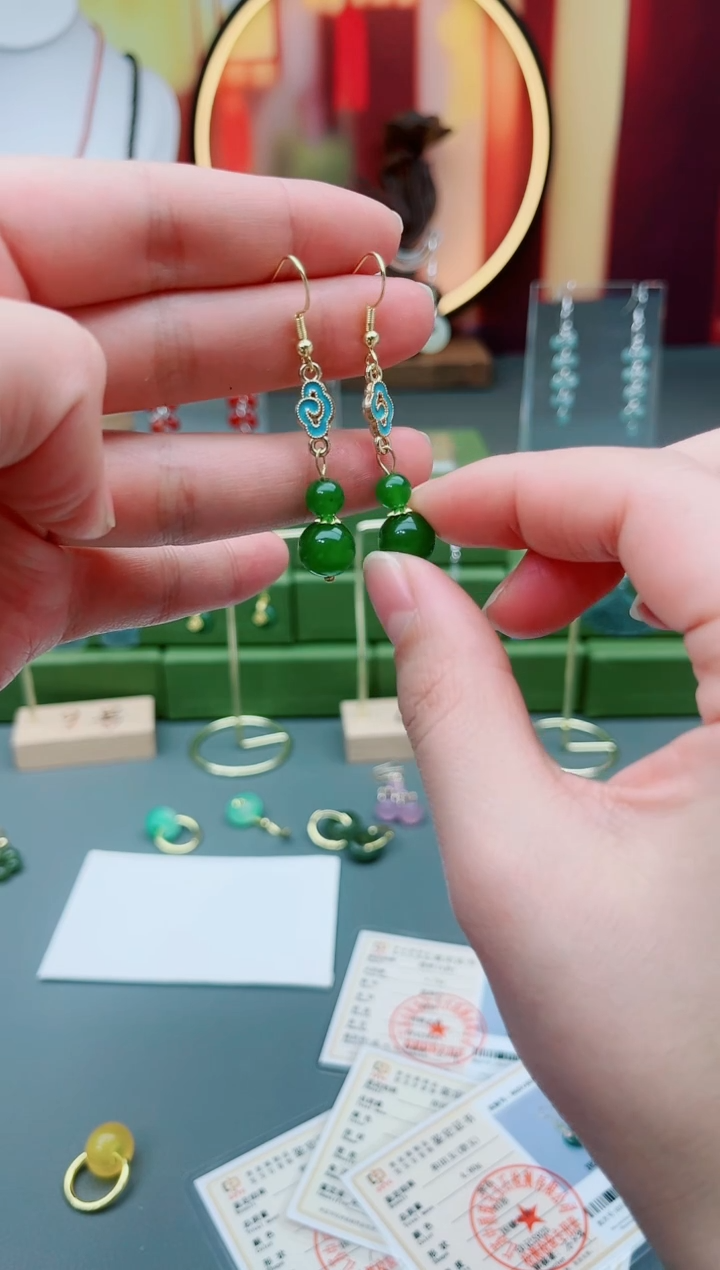 未镶嵌耳饰玛瑙/玉髓113000