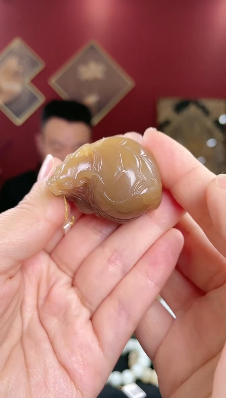 【闪购商品】和田玉颈饰未镶嵌糖料龙龟