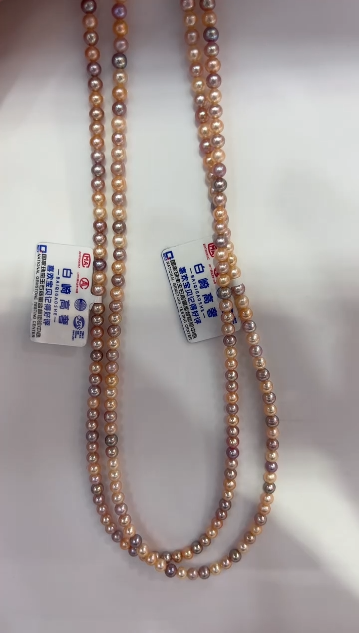 淡水珍珠银S925镶嵌颈饰多样性发其一