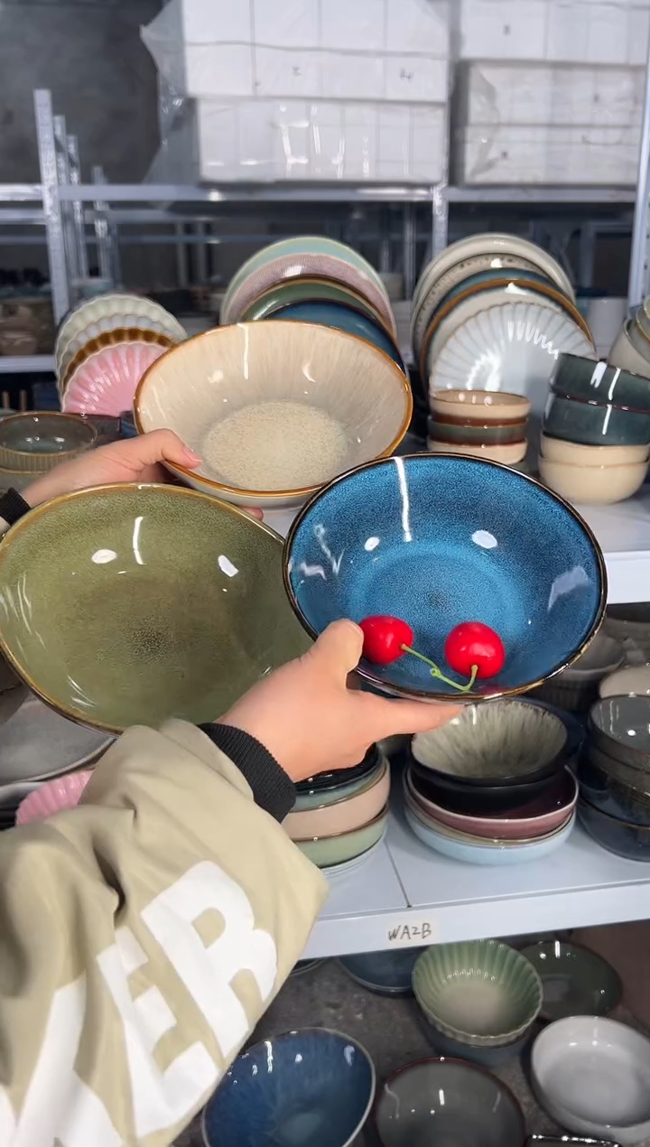 陶瓷外贸尾货瑕疵满20包邮X3 菜碗组合