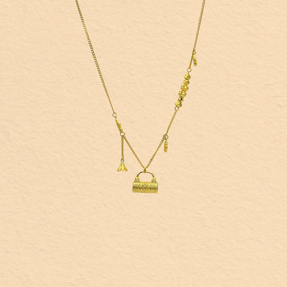 坠链均足银 一生锁爱套链传承工艺时尚不掉色手工情侣