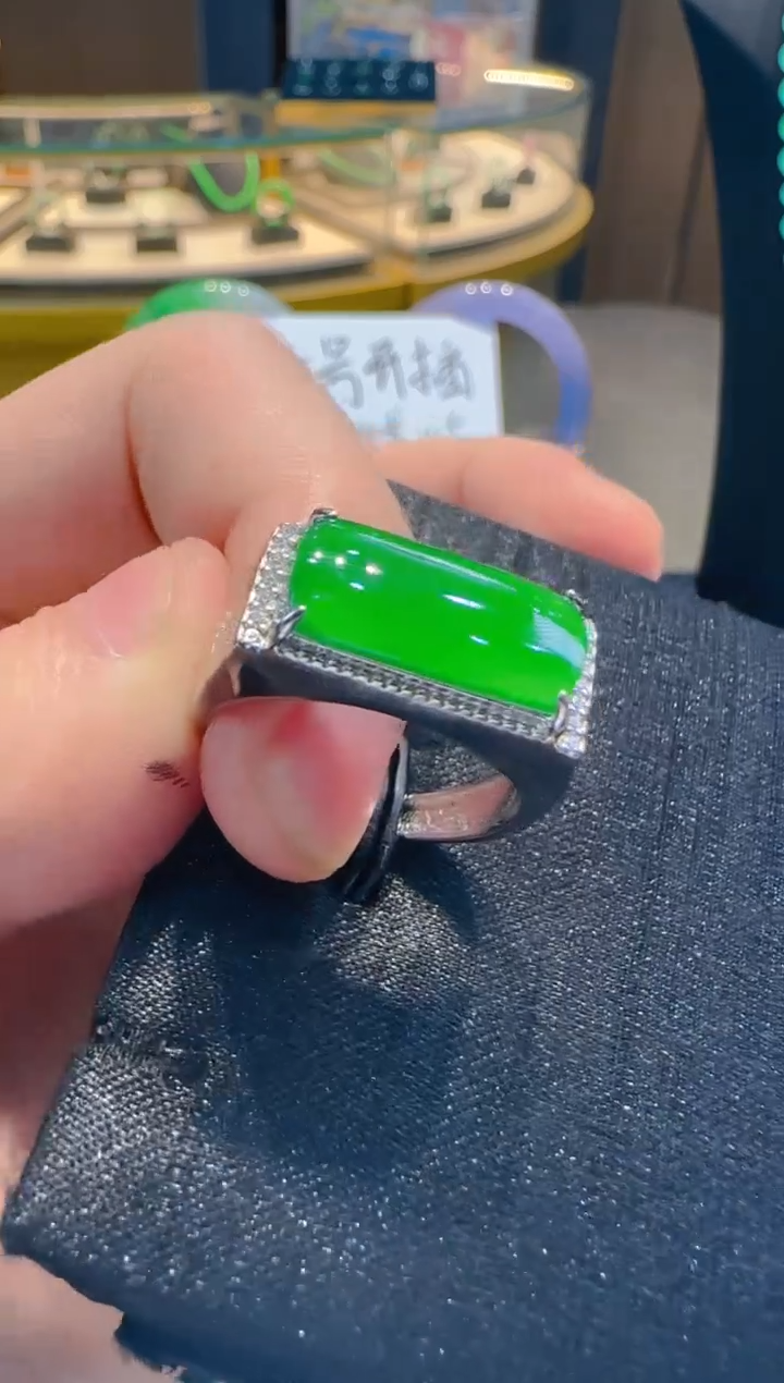 【闪购商品】翡翠戒指银S925镶嵌多样性发货一件