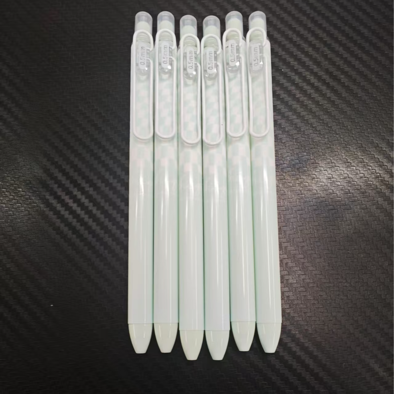 【发6支-黑色】【慕乐8143香草棋盘格st笔头】棒球服棒球衣