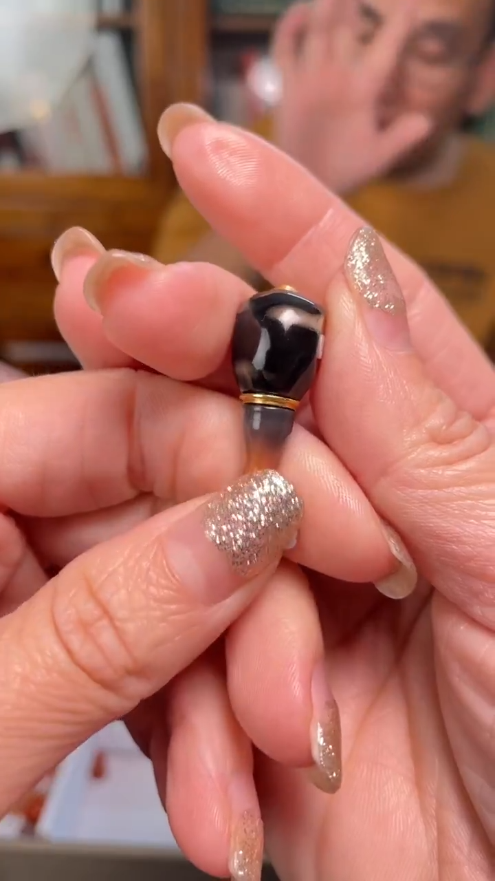 【闪购商品】玛瑙/玉髓配饰18K金镶嵌77