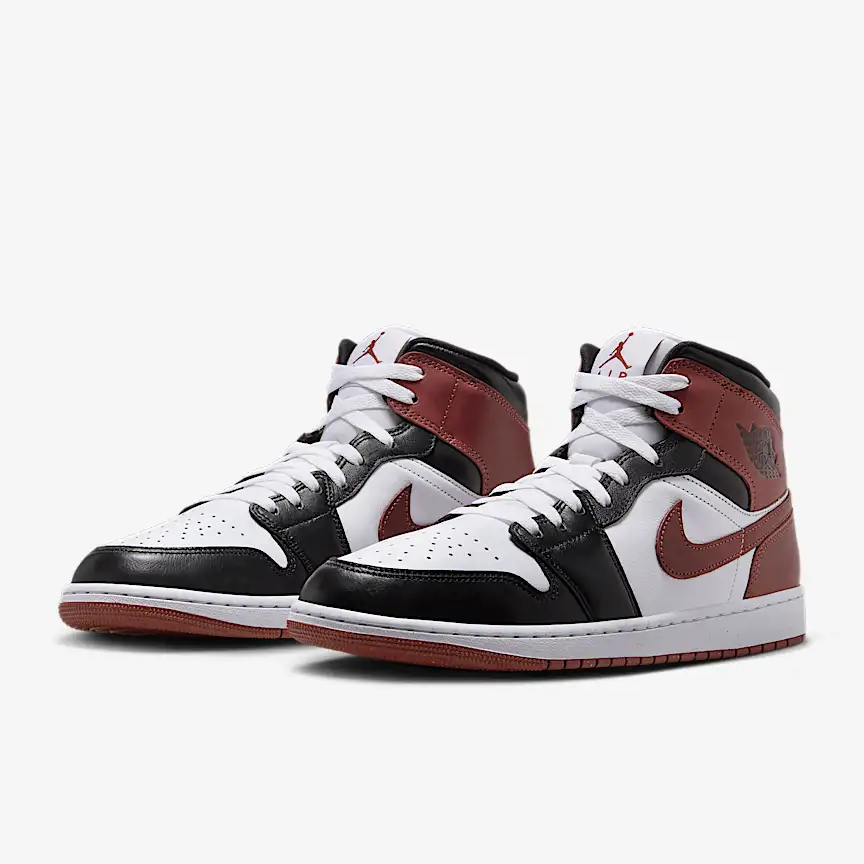 【西安开元NIKE正品保证】AJ1 黑白咖 中帮 大童板鞋HF3193-102