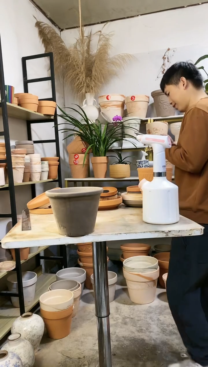 【闪购商品】红陶瑕疵无售后17*13灰陶 2盆无托