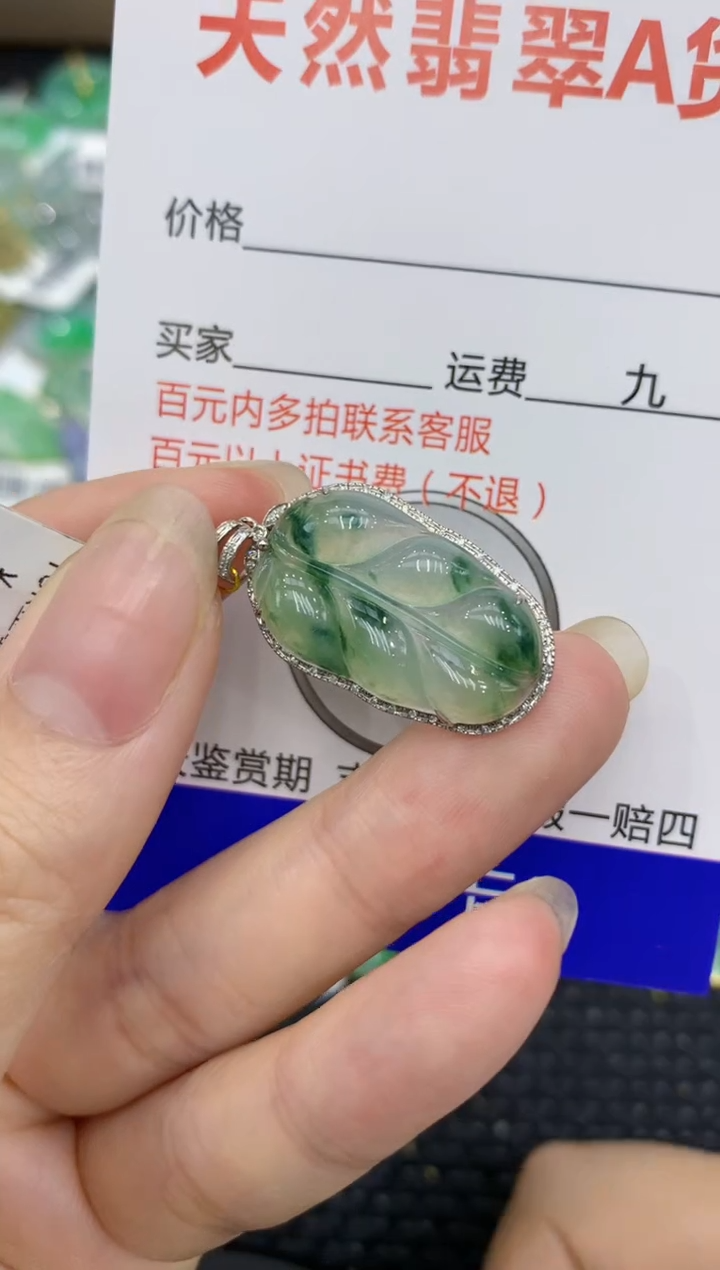 【闪购商品】翡翠颈饰18K金镶嵌8888888888