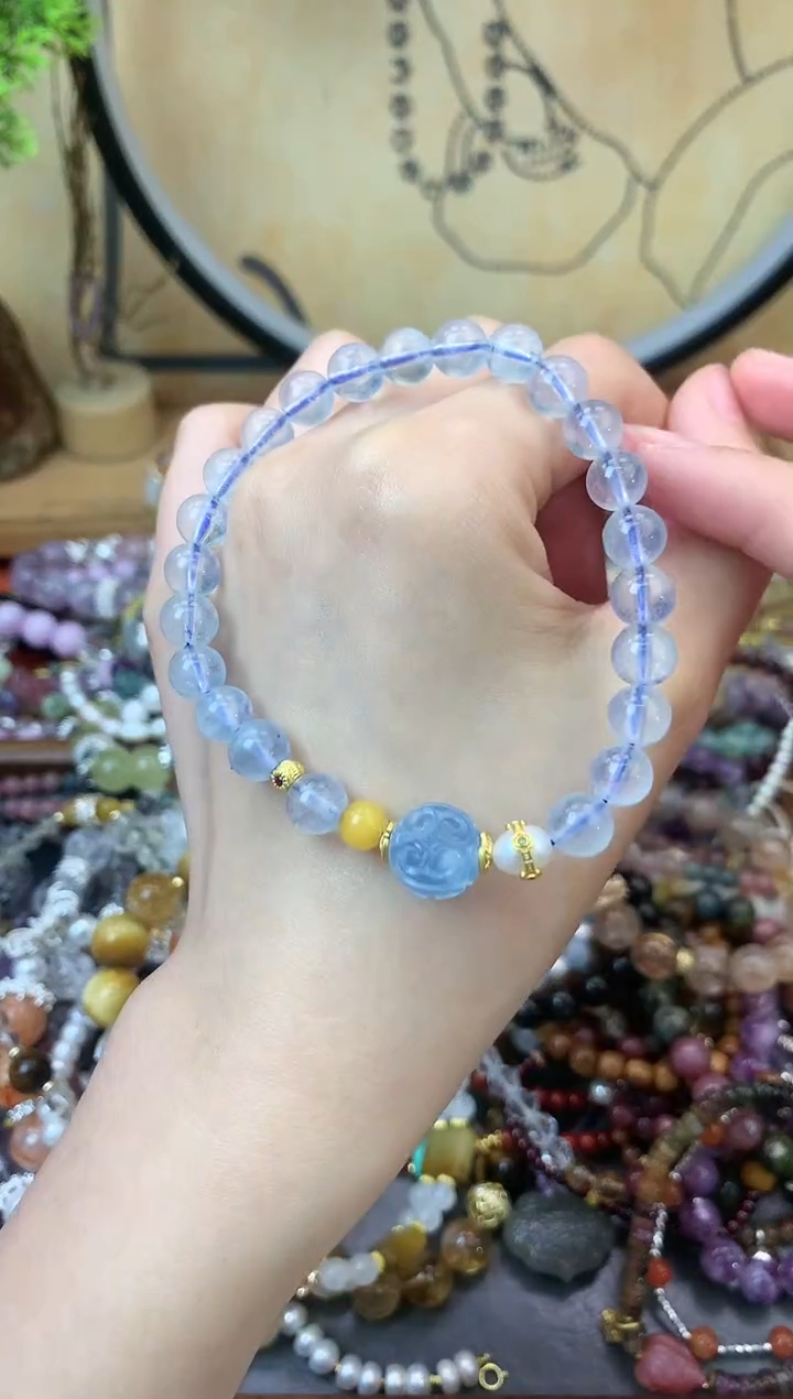 【闪购商品】海蓝宝石手链未镶嵌122