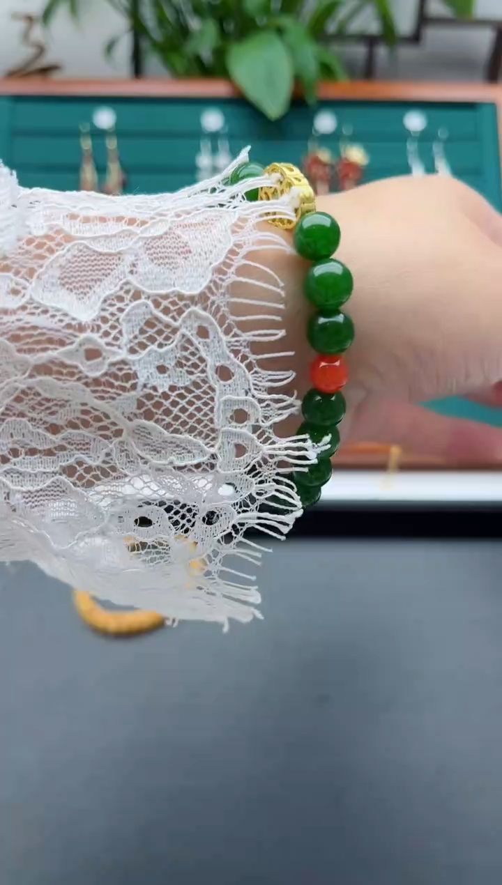 【闪购商品】玛瑙/玉髓手链未镶嵌000绿手链