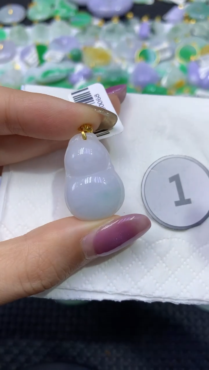 颈饰未镶嵌翡翠天然缅甸翡翠A货