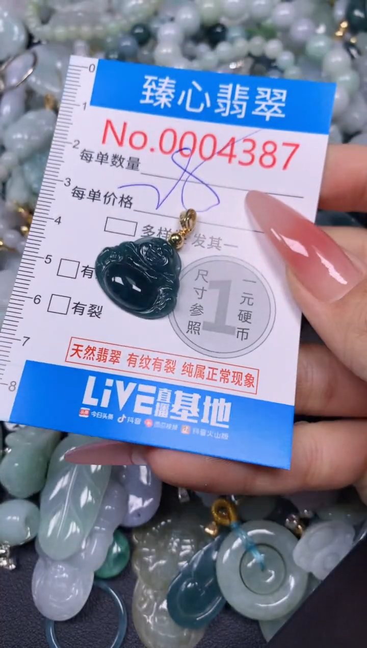 【闪购商品】翡翠颈饰未镶嵌含绳0004387