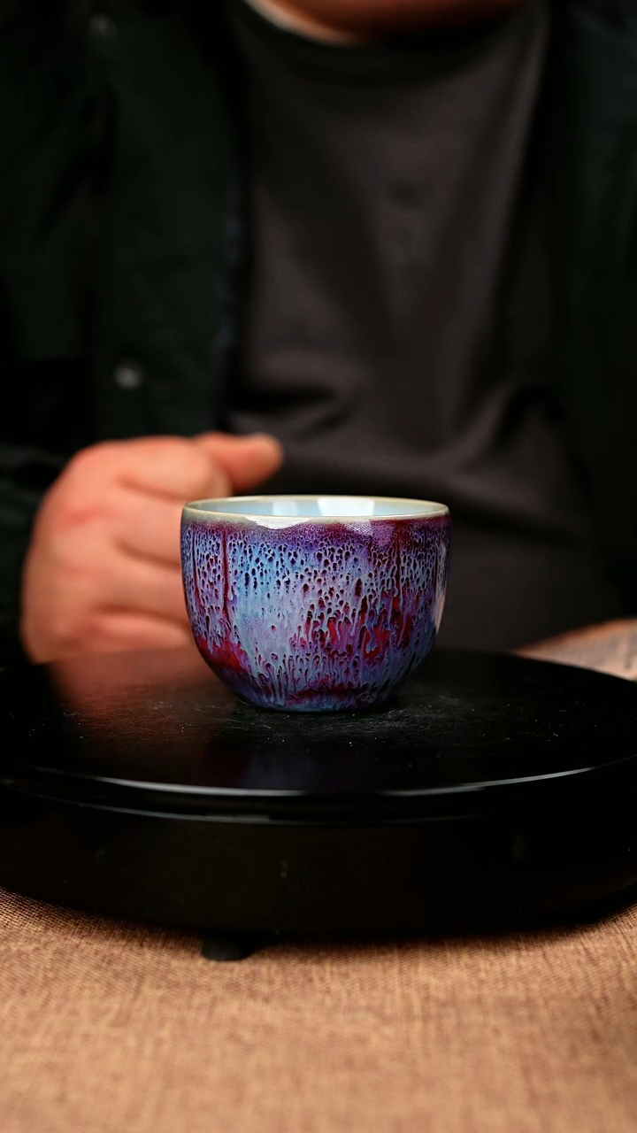 【闪购商品】532#白露伟微瑕原矿钧瓷炉钧釉主人杯