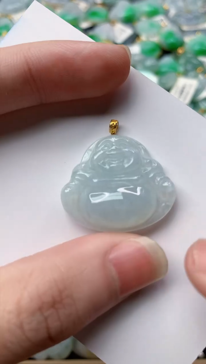 【闪购商品】翡翠颈饰18K金镶嵌66...........