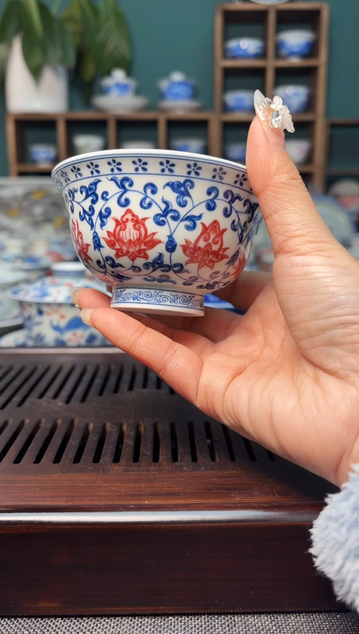 【闪购商品】景德镇龙御陶瓷高温陶瓷茶具（大压手杯）