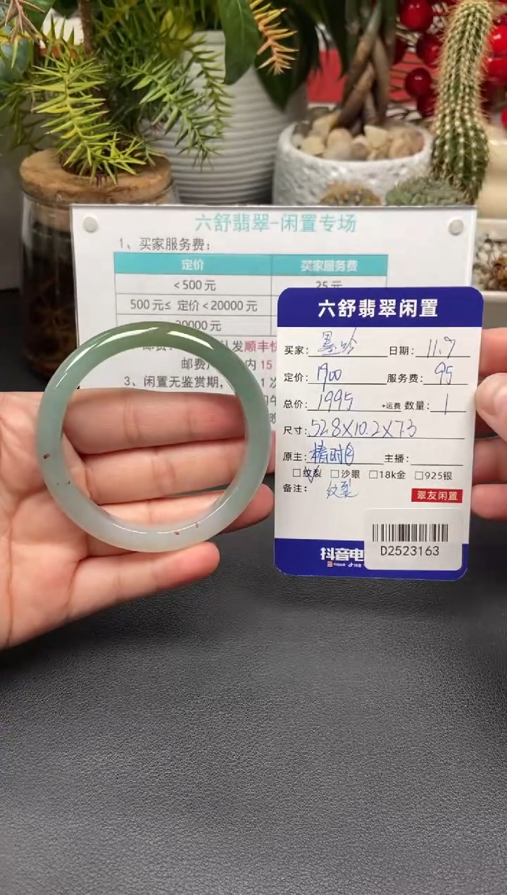 未镶嵌手镯翡翠墨*?D2523163