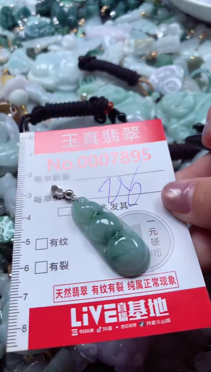 吊坠(不含链)未镶嵌翡翠7895