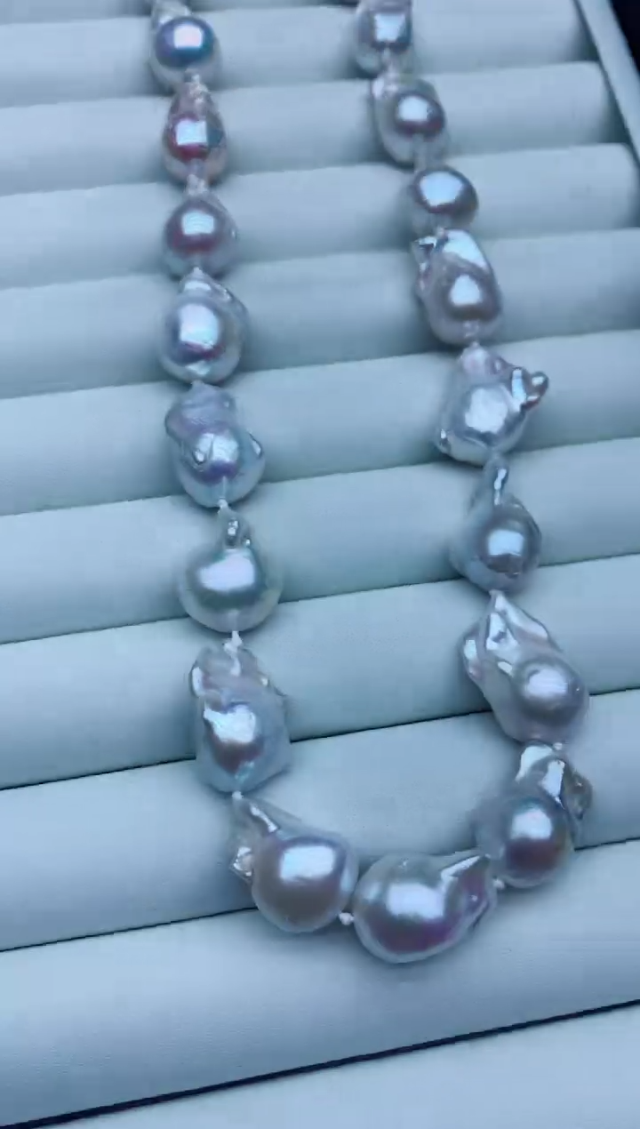 项链未镶嵌淡水珍珠?****麻项链多样性发其一
