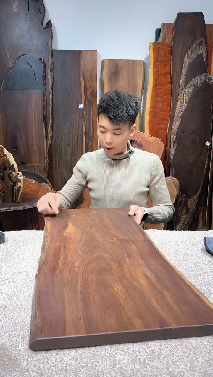 【闪购商品】风车木（黑檀木）尺寸75*38*2.5编号324