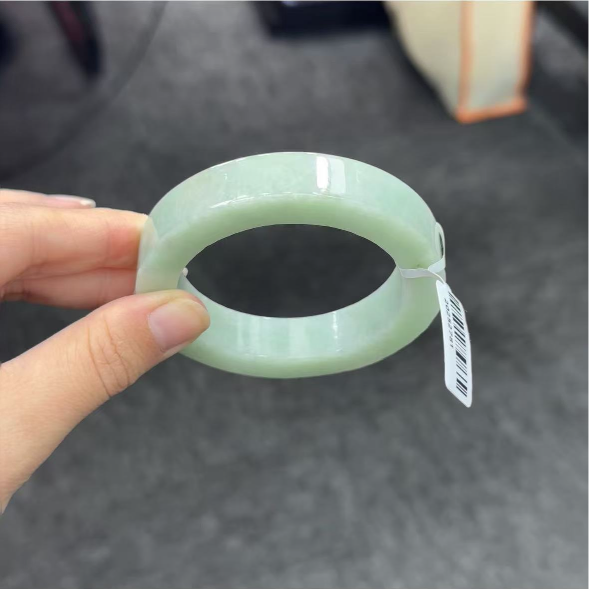 天然翡翠A货定制手镯2803