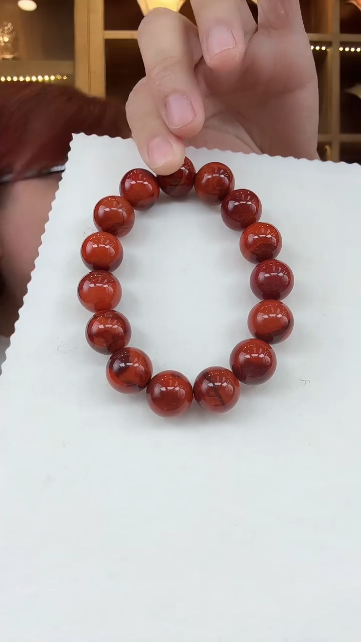 【闪购商品】南红玛瑙手链未镶嵌手串