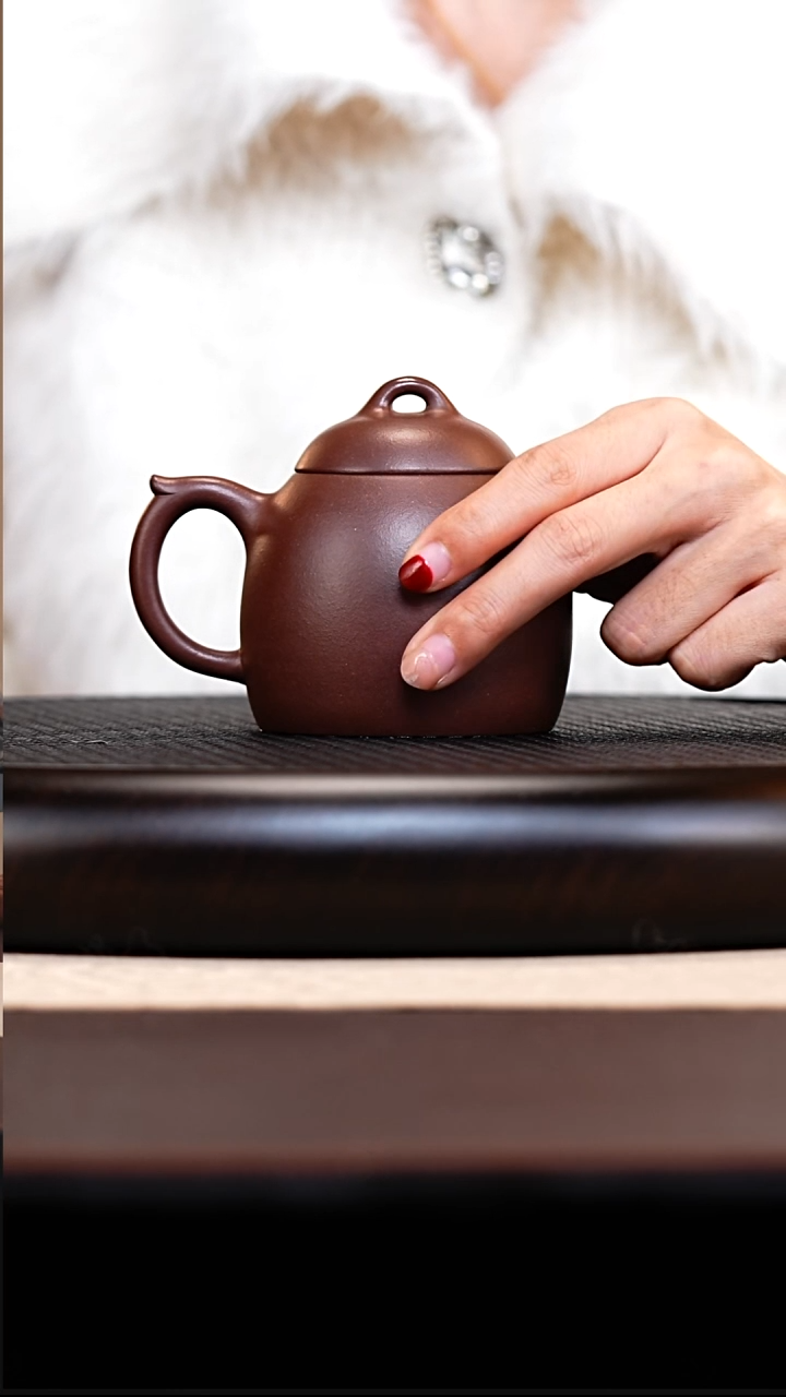 茶壶紫砂岩中紫泥秦权