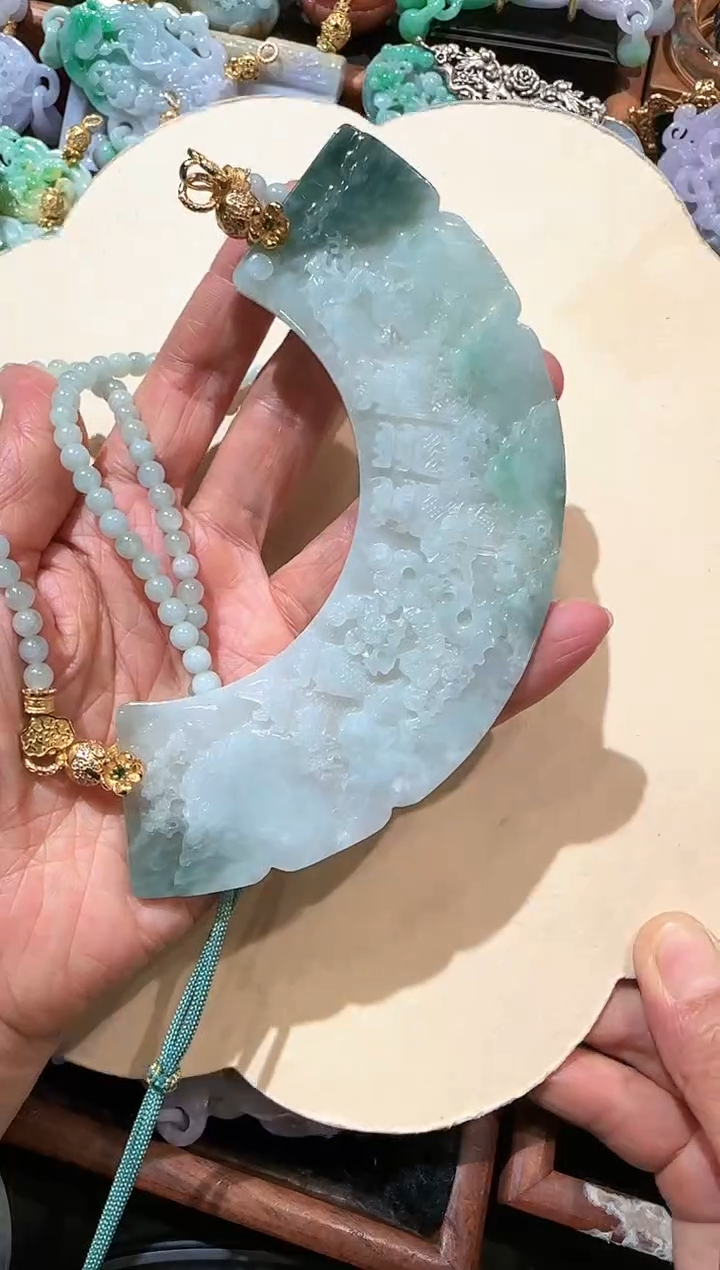 【闪购商品】翡翠颈饰未镶嵌国风