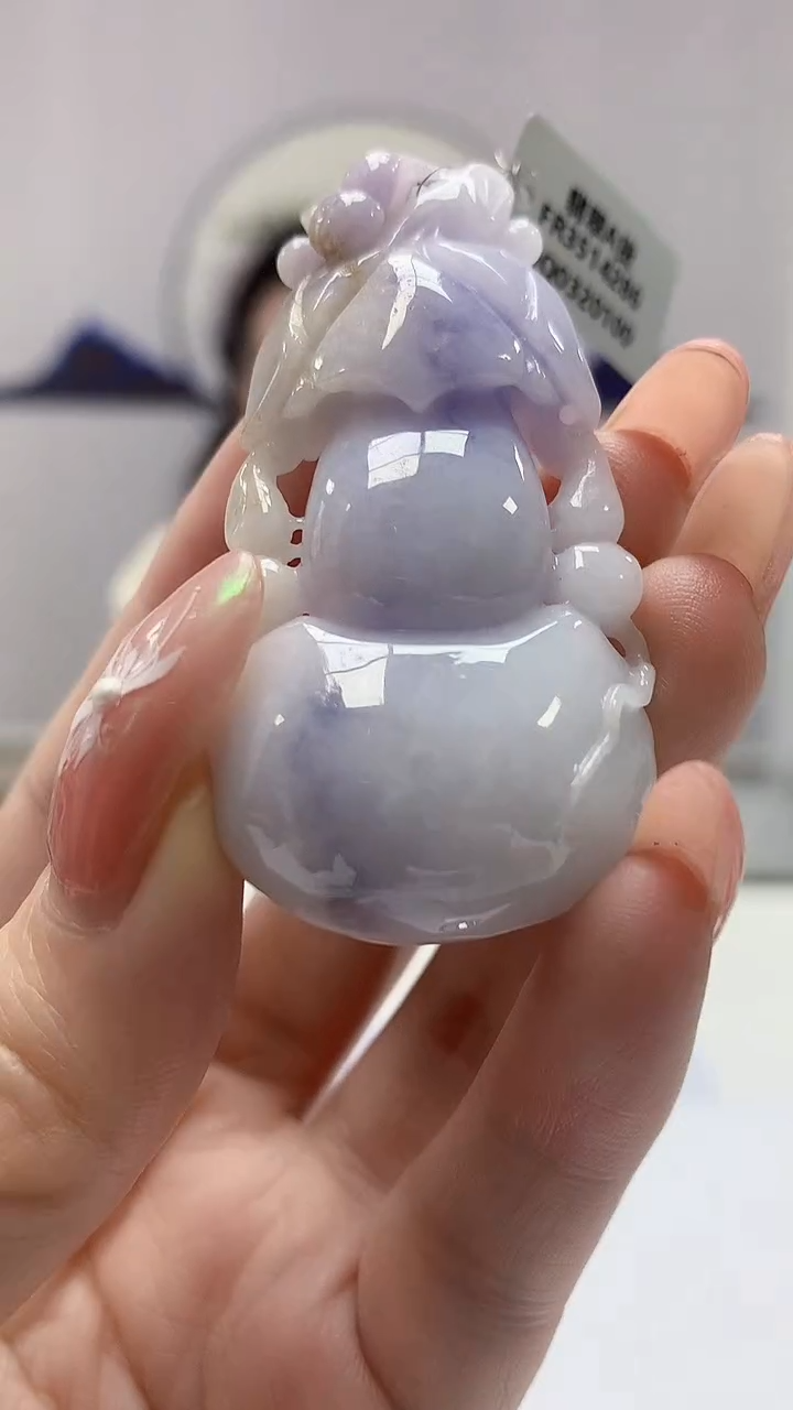 【闪购商品】定制翡翠未镶嵌0405DD-毛货挂件葫芦128