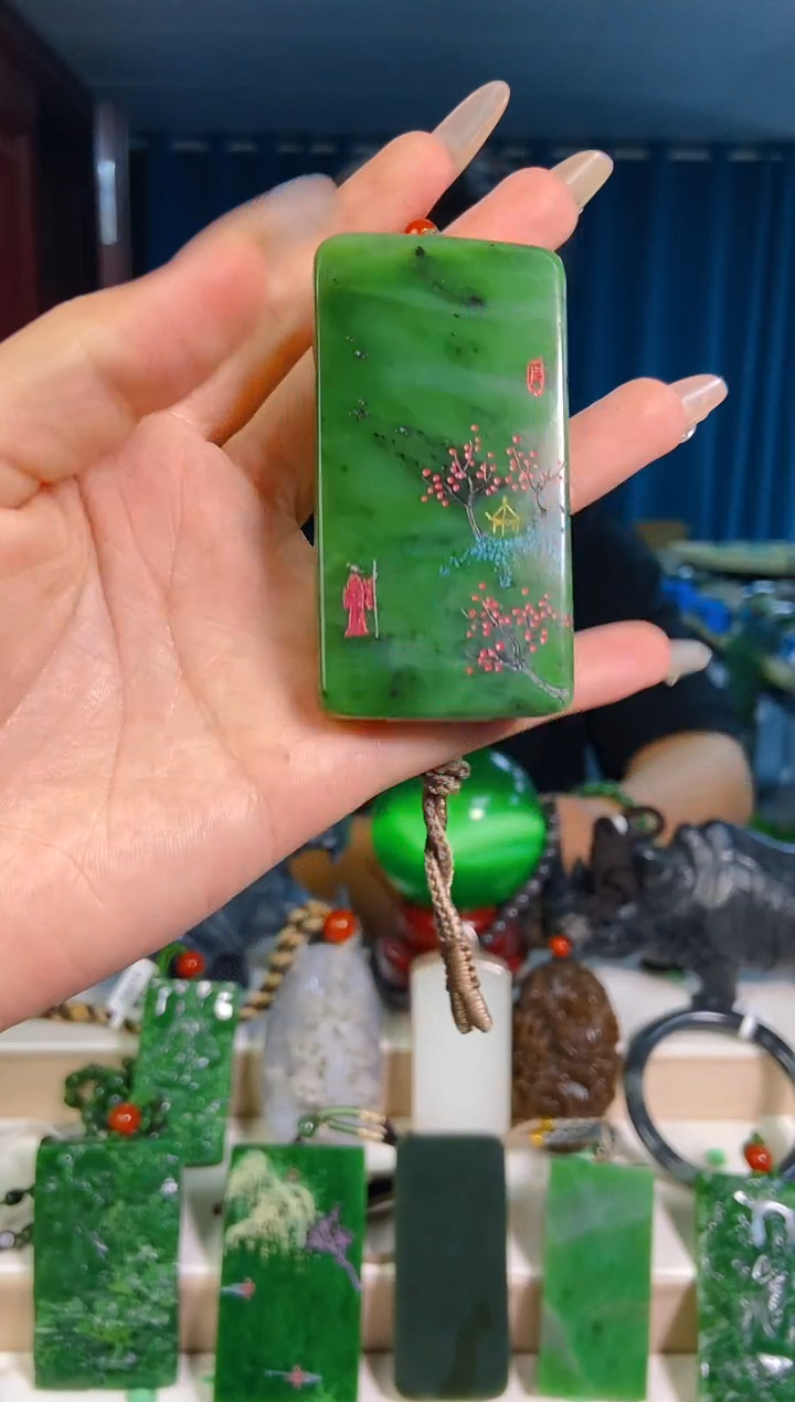 和田玉未镶嵌挂件1