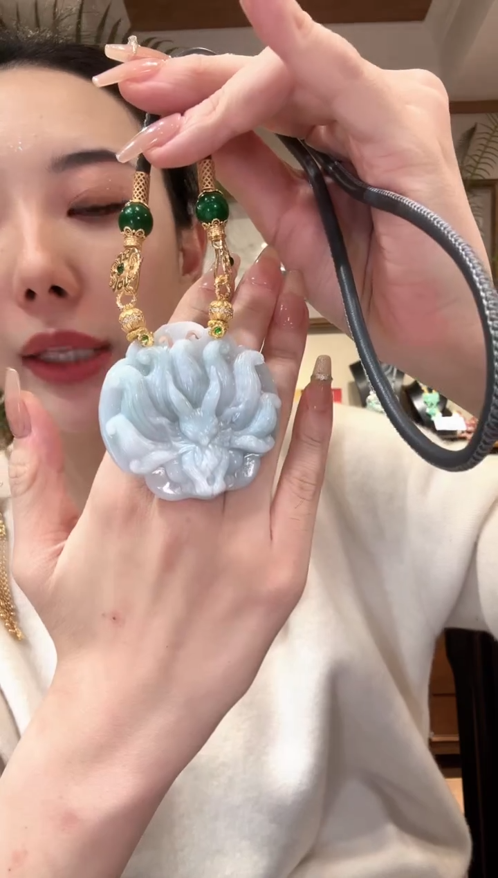 【闪购商品】翡翠颈饰未镶嵌国风