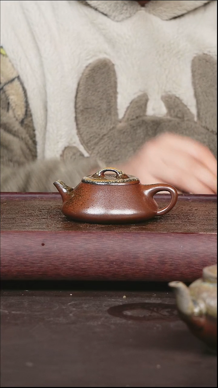 茶壶紫砂柴烧 纳瓢