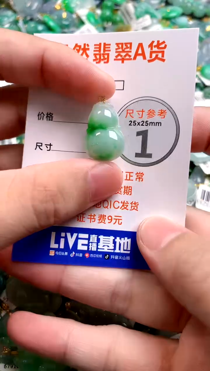 颈饰18K金镶嵌翡翠0030187727