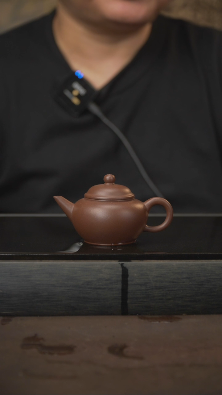 茶壶紫砂18，水平，一厂特拼紫泥，100cc