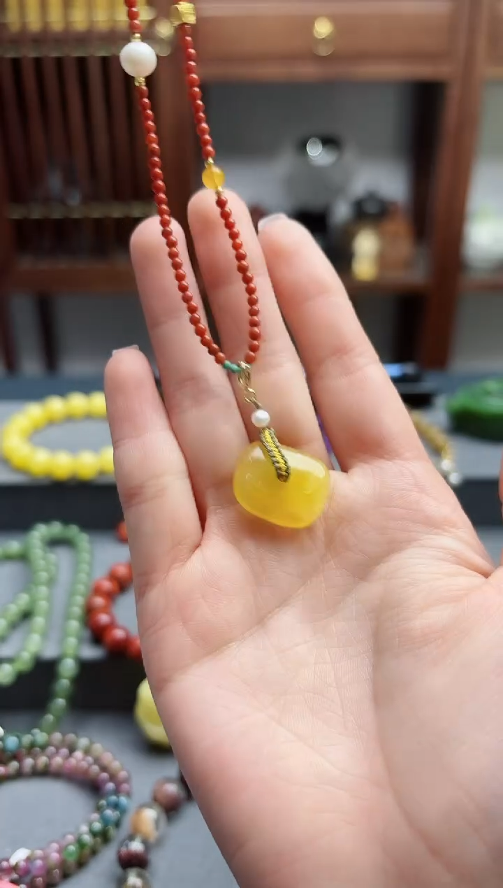 【闪购商品】蜜蜡颈饰未镶嵌蜜蜡吊坠QC多样性发货