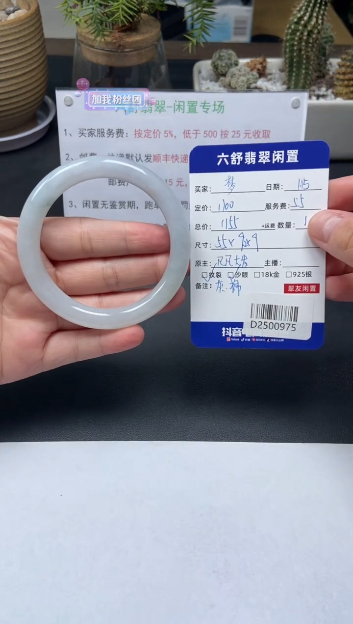 【闪购商品】翡翠手镯未镶嵌D2500975