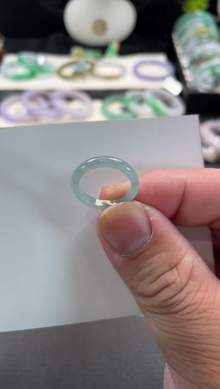 未镶嵌手镯翡翠22号链接 有纹裂 8 9