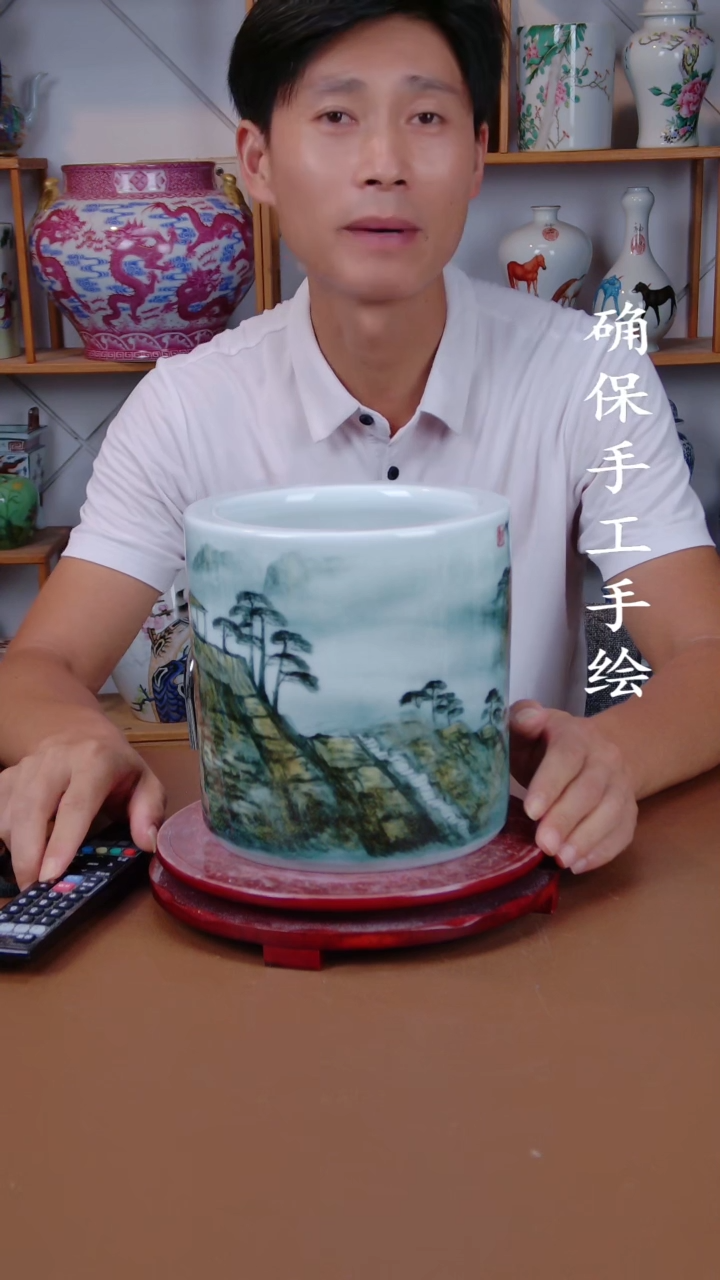 摆件景德镇手工手绘陶瓷摆件16