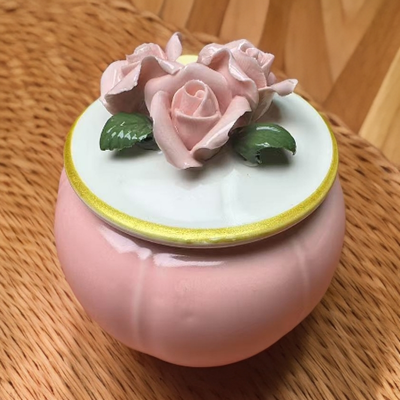 高端玫瑰花茶叶罐