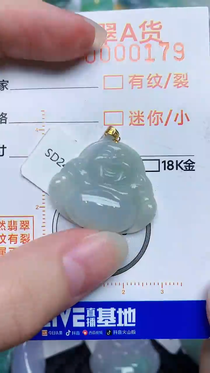 【闪购商品】翡翠颈饰18K金镶嵌8767867867