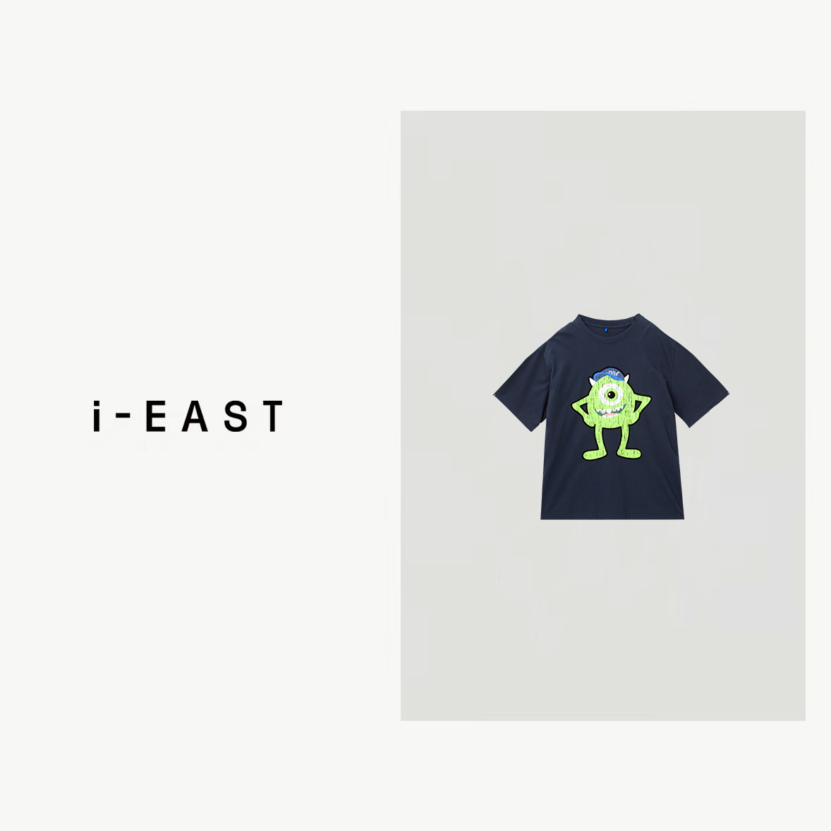i-EAST 帅气的独角兽~可爱爆裂工艺设计感短袖T恤上衣-4Q SY0282