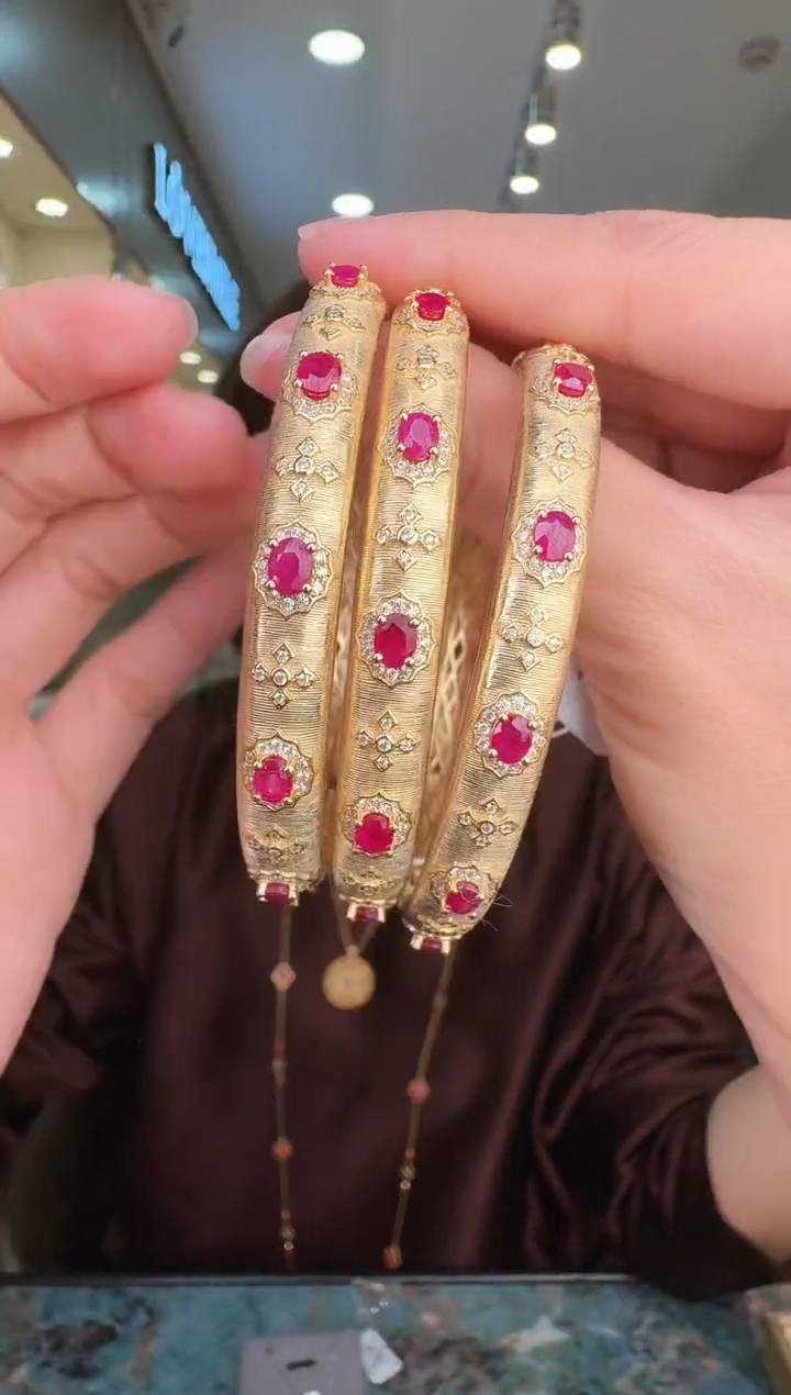 银S925镶嵌手镯红宝石025多样性发货一件