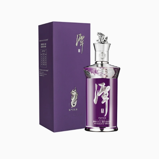 潭酒【正品保真】紫气东来酱香型白酒收藏送礼自饮53度500ml