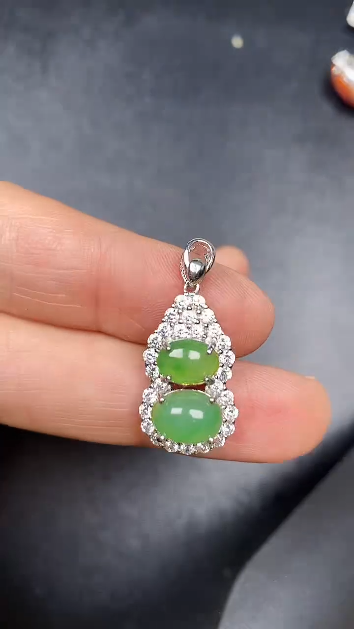 银S925镶嵌戒指翡翠1880