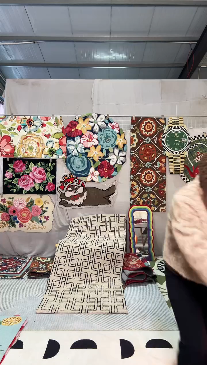 泡沫淡**花80*200羊毛混纺