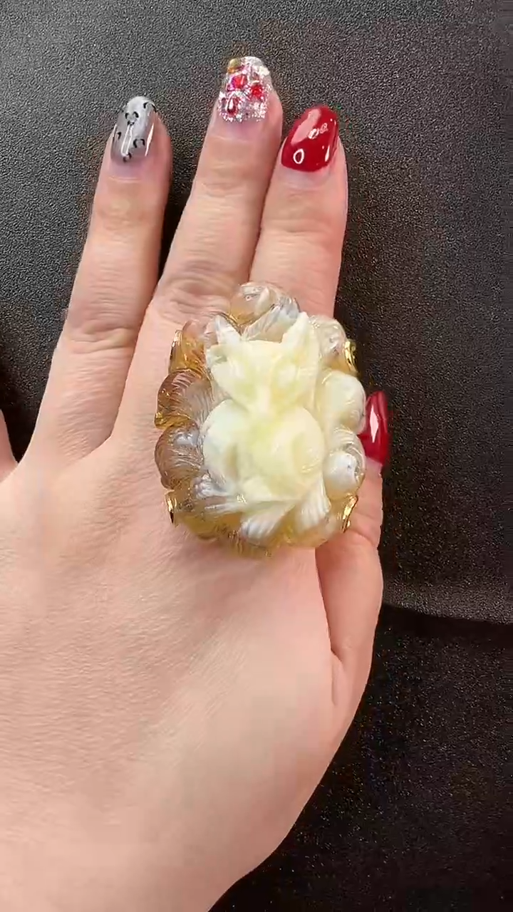 【闪购商品】琥珀戒指未镶嵌戒指